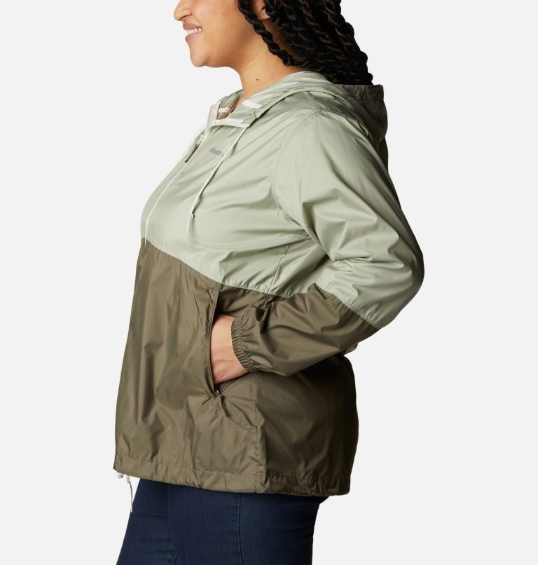 Jacheta Columbia Flash Forward Windbreaker Dama Masline Verzi | Plus Size FV0Z98AMS